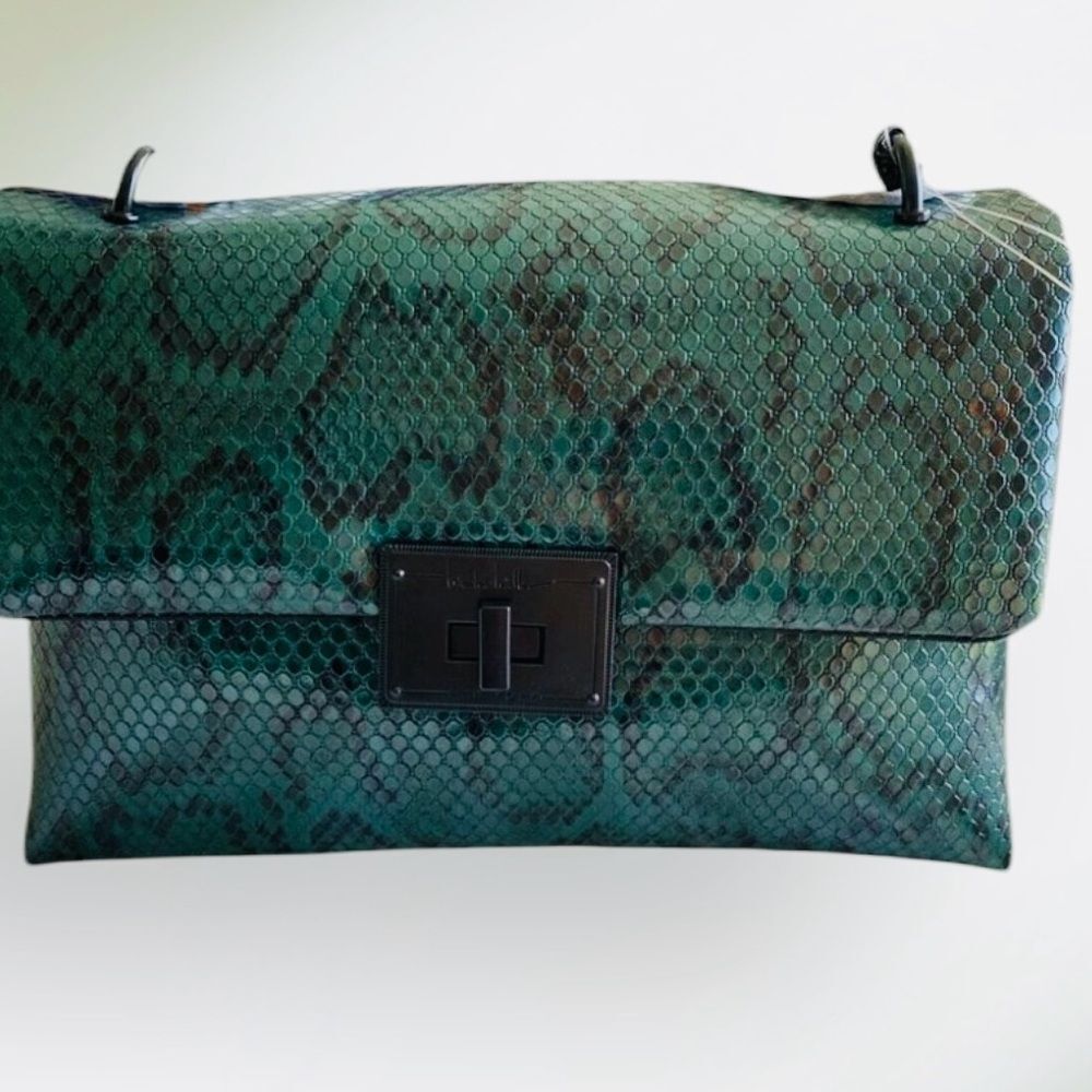 FAUX SNAKESKIN. CROSSBODY BY NICOLE MILLER